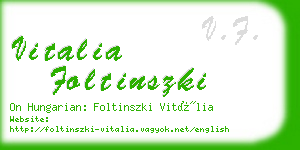 vitalia foltinszki business card